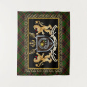 Buchan Clan Badge & Motto w/Lions Wandkleed (Voorkant)