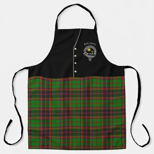 Buchan Clan Badge & Tartan Kilt Schort (Voorkant)