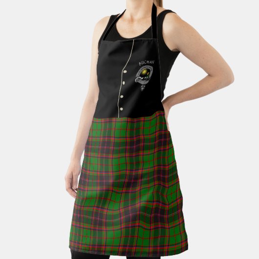 Buchan Clan Badge & Tartan Kilt Schort (Insitu)