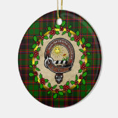 Buchan Clan Badge & Tartan Persoonlijke mas Keramisch Ornament (Links)