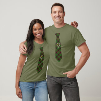 Buchan Schotse Clan Badge & Tartan Das  T-shirt