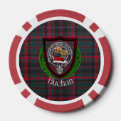 Buchan Schotse Clan Tartan & Crest Poker Chips (Achterkant)