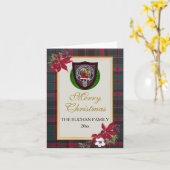 Buchan Schotse Clan Tartan & Wapen Kaart (Gele Bloem)