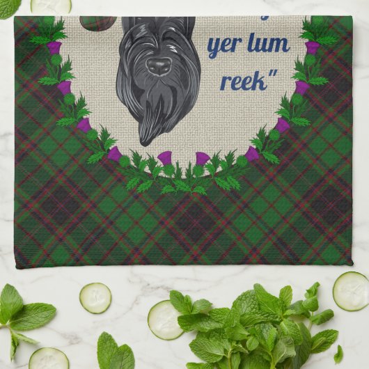 Buchan Scottie Dog Kitchen Towel Theedoek (Gevouwen)