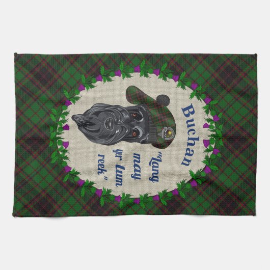 Buchan Scottie Dog Kitchen Towel Theedoek (Horizontaal)