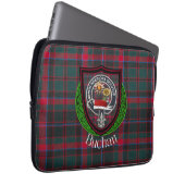 Buchan Scottish Clan Tartan and Crest  Laptop Sleeve (Voorkant Rechts)