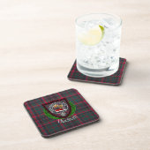 Buchan Scottish Clan Tartan & Crest Bier Onderzetter (Rechterzijde)