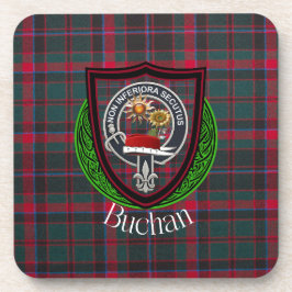 Buchan Scottish Clan Tartan & Crest Bier Onderzetter