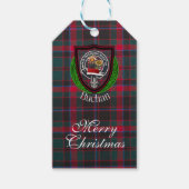 Buchan Scottish Clan Tartan & Crest Cadeaulabel (Voorkant)