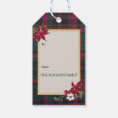 Buchan Scottish Clan Tartan & Crest Cadeaulabel (Achterkant)