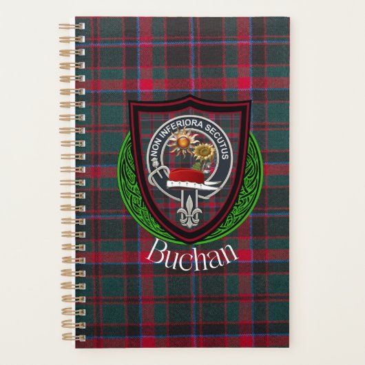 Buchan Scottish Clan Tartan & Crest Planner (Voorkant)
