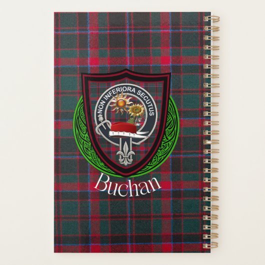 Buchan Scottish Clan Tartan & Crest Planner (Achterkant)