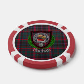 Buchan Scottish Clan Tartan & Crest Poker Chips (Enkel)