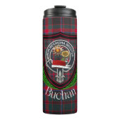 Buchan Scottish Clan Tartan & Crest Thermosbeker (Voorkant)