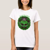 Buchan Scottish Tartan Celtic Thistle T-shirt (Voorkant)