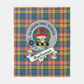 Buchanan Ancient Clan Badge Tartan Pset Fleece Deken (Voorkant)