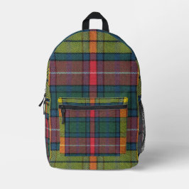 Buchanan Ancient Tartan Patroon Bedrukte Rugzak