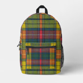 Buchanan Ancient Tartan Patroon Bedrukte Rugzak (Voorkant)