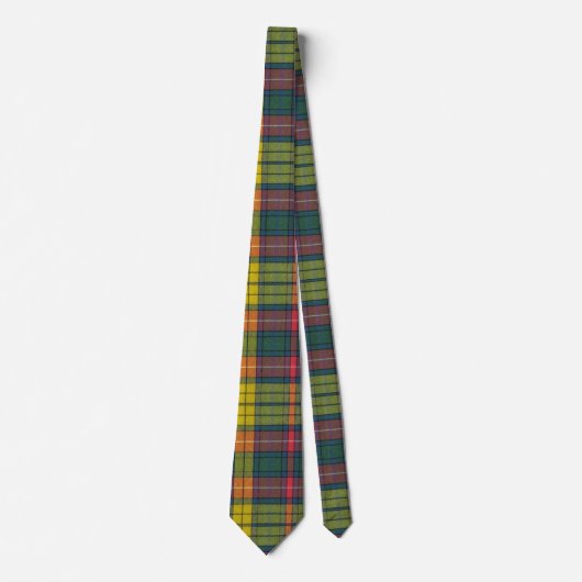 Buchanan Ancient Tartan Patroon Stropdas (Voorkant)