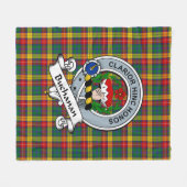 Buchanan Badge Tartan Pset Fleece Deken (Voorkant (Horizontaal))