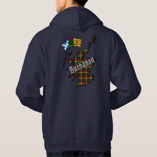 Buchanan Clan Badge Adult Hoodie (Achterkant)