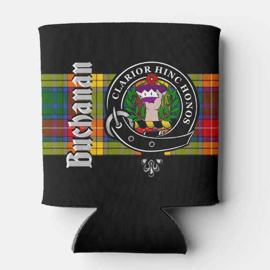 Buchanan Clan Badge & Tartan Blikjeskoeler (Achterkant)