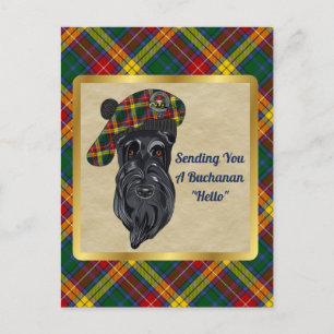 Buchanan Clan Badge & Tartan Briefkaart