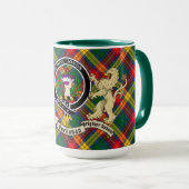 Buchanan Clan Badge & Tartan Gepersonaliseerde Mok (Voorkant rechts)