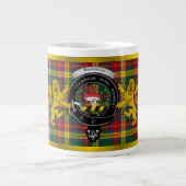 Buchanan Clan Badge & Tartan Jumbo Mok (Voorkant)