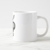 Buchanan Clan Badge & Tartan Map of Scotland Grote Koffiekop (Rechts)