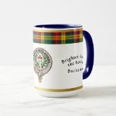 Buchanan Clan Badge Tartan & Motto Mok (Voorkant rechts)