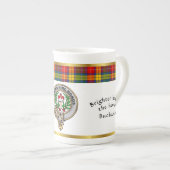 Buchanan Clan Badge Tartan & Motto Porselein Kop (Voorkant rechts)