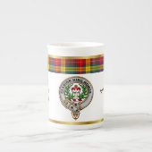 Buchanan Clan Badge Tartan & Motto Porselein Kop (Voorkant)