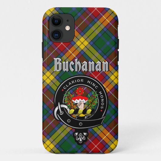 Buchanan Clan Badge & Tartan Phone Case (Achterkant)