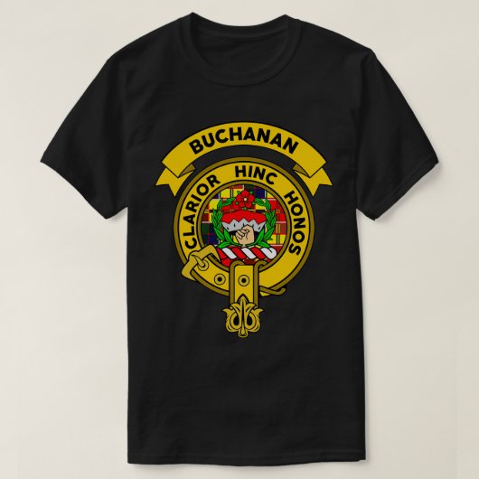 Buchanan Clan Badge Tartan T-shirt (Design voorkant)