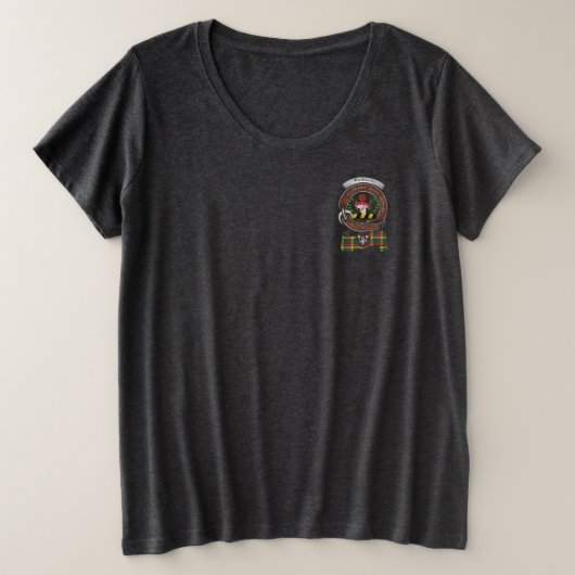 Buchanan Clan Badge Women's Pocket Grote Maat T-shirt (Design voorkant)