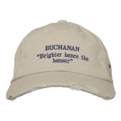 Buchanan Clan Motto gepersonaliseerd Geborduurde Pet (Voorkant)