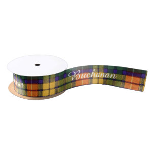 Buchanan clan Pset Scottish tartan Satijnen Lint