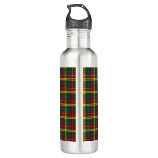 Buchanan Clan Stainless Steel Water Bottle Waterfles (Achterkant)
