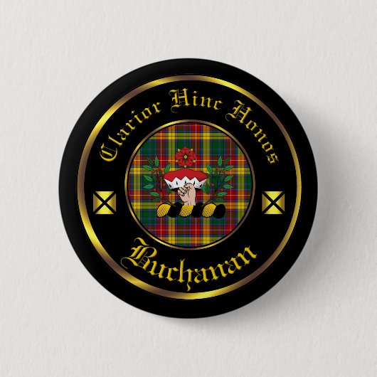 Buchanan Clan & Tartan Button (Voorkant)