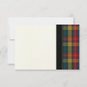 Buchanan Clan Tartan Huwelijksreactie RSVP-kaart RSVP Kaartje (Achterkant)