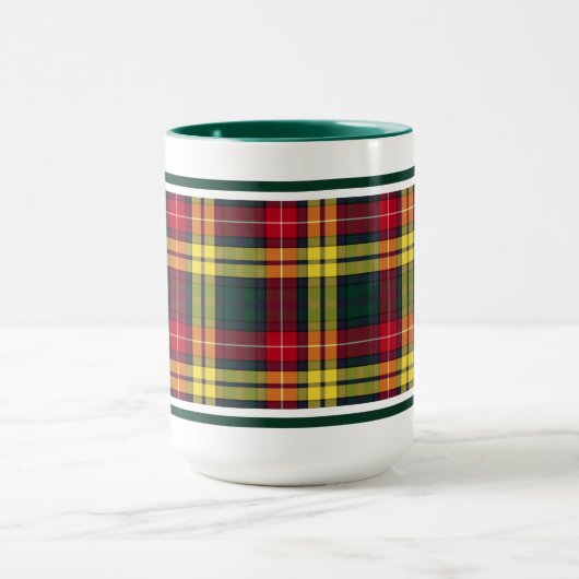 Buchanan Clan Tartan Mok (Midden)
