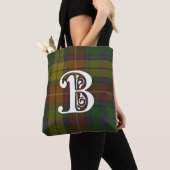 Buchanan Clan Tartan Monogram Tote Bag (Dichtbij)