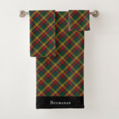 Buchanan Clan Tartan Patroon Bad Handdoek (Insitu)