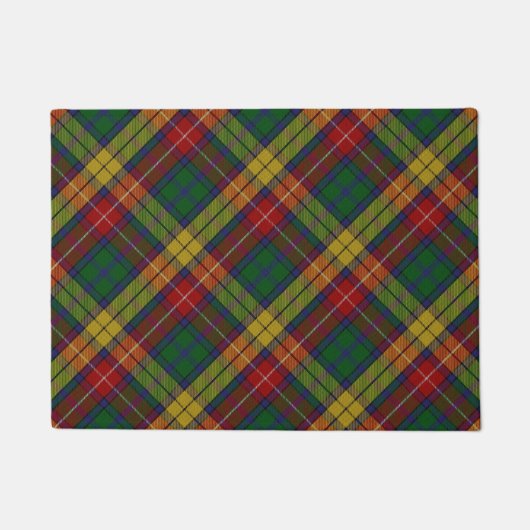 Buchanan Clan Tartan Patroon Deurmat (Voorkant)