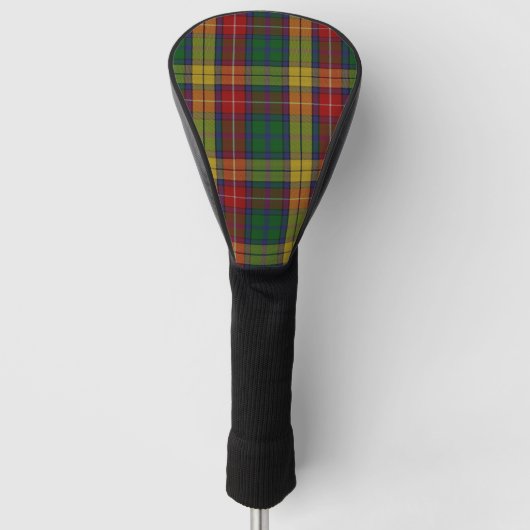 Buchanan Clan Tartan Patroon Golfheadcover (Voorkant)