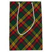 Buchanan Clan Tartan Patroon Medium Cadeauzakje (Voorkant)