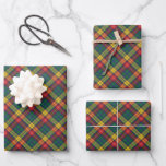 Buchanan Clan Tartan Plaid Christmas Inpakpapier Vel<br><div class="desc">Breng wat feestvreugde binnen met je liefde voor tartans met deze schattige Clan Buchanan plaid-afbeelding met een rood,  geel en groen patroon voor je gifting-behoeften</div>