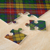 Buchanan Clan Tartan Pset Patroon is moeilijk Legpuzzel (Zijkant)