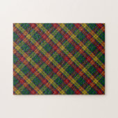 Buchanan Clan Tartan Pset Patroon is moeilijk Legpuzzel (Horizontaal)